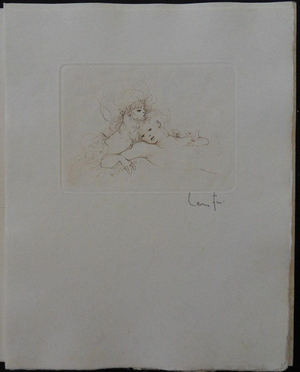 Léonor Fini, Jeunes femmes, Nude, Etching
