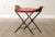 1920s Art Deco Period Wrought Iron & Brass X Base Bench For Sale - Image 4 of 13