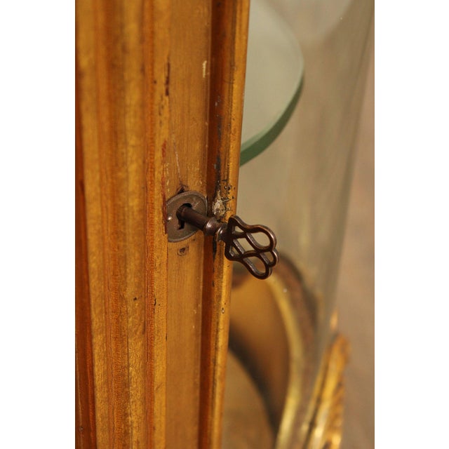 Rococo Style Giltwood Curio Cabinet With Glass Panels For Sale In Philadelphia - Image 6 of 18