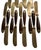 1980s Lord Nelson Marco Polo Bronze and Rosewood Flatware - 50 pcs For Sale - Image 11 of 12