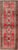 Vintage Turkish Oushak Medallion Runner in Soft Red, Lt. Blue, Cream 3'6 X 10' For Sale