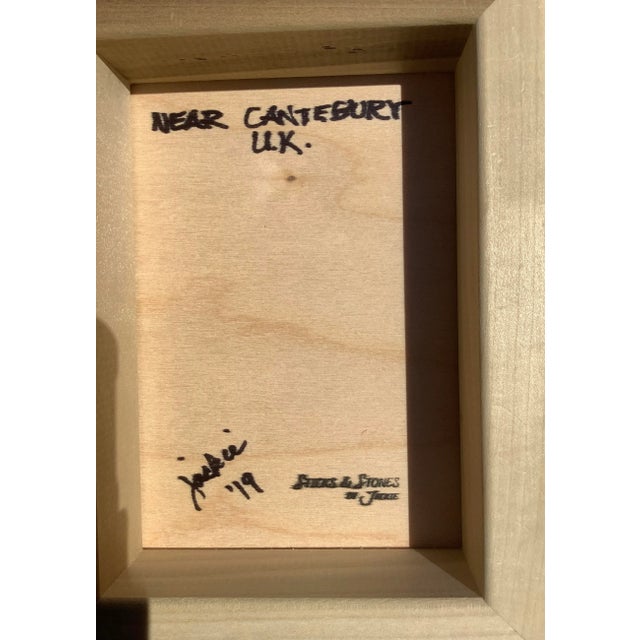 2010s "Patient Pup at English Gate" Figurative Watercolor Painting For Sale - Image 5 of 6