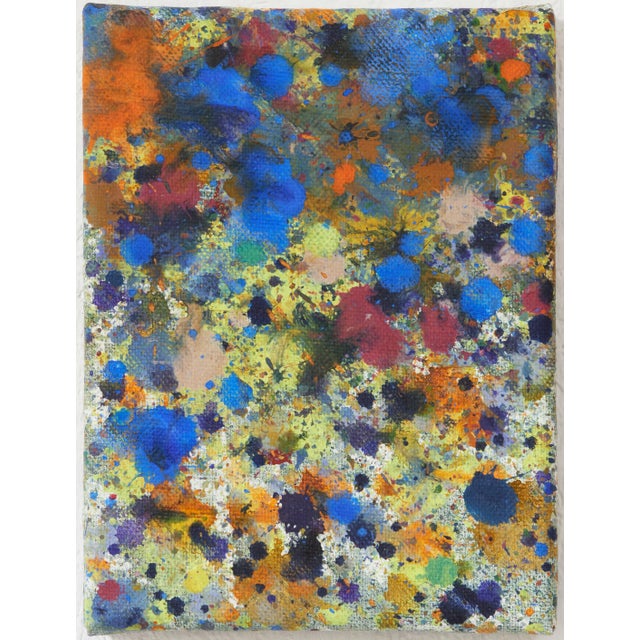"Yellow Blue Orange Collection" Original Abstract Acrylic Painting by Simon Findlay For Sale - Image 4 of 12