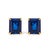 Saturated with midnight allure, these emerald-cut blue sapphires command attention with sculptural step facets that ripple...