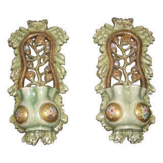 Holy Water Stoups by Pietro Melandri, 1940s, Set of 2 For Sale