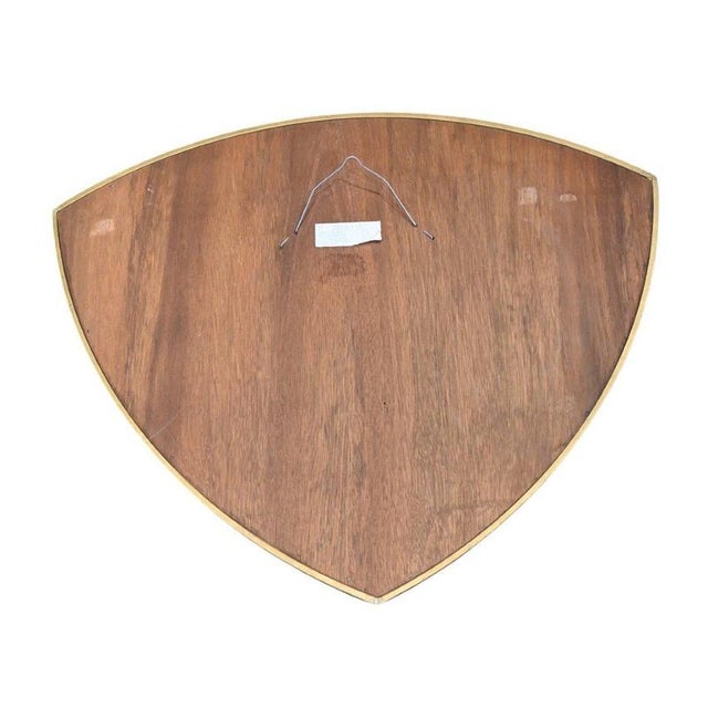 Hollywood Regency Large Hollywood Regency Belgian Design Brass Mirror, 1970s For Sale - Image 3 of 4