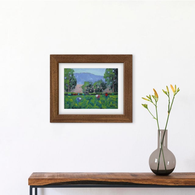 Wood Quiet Places & Journeys — Farm Migrant Workers (Original Oil Landscape) For Sale - Image 7 of 18
