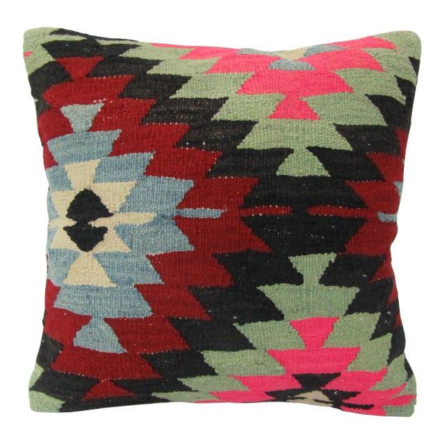 Turkish Handmade Decorative Kilim Pillow Cover For Sale