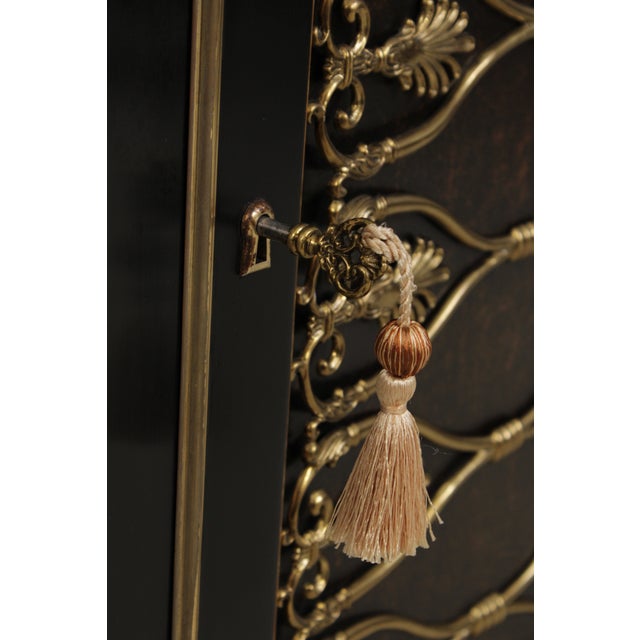 Theodore Alexander Regency Style Black & Gold Sideboard For Sale - Image 13 of 18