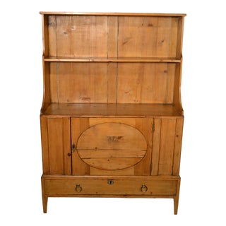 1800s English Pine Bookcase For Sale