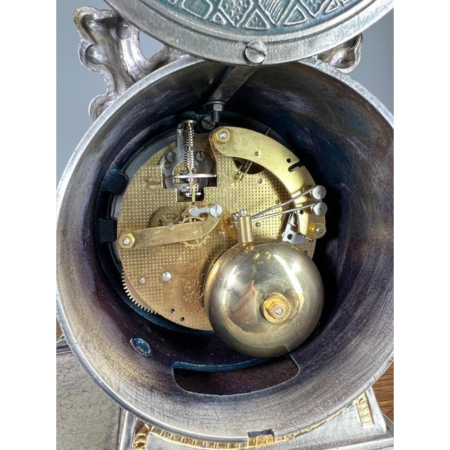 Lancini Imperial Ormolu Gilt Brass Mantle Clock with Candelabras, Set of 3 For Sale - Image 14 of 18