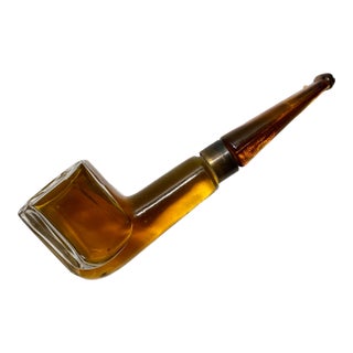 1940s Snuff De Schiaparelli Glass Pipe Cologne Bottle, Sealed and Full For Sale