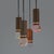 Metal 4-Pendant Chandelier with Acrylic Glass Diffusers by Gaetano Missaglia, 1960s For Sale - Image 7 of 14