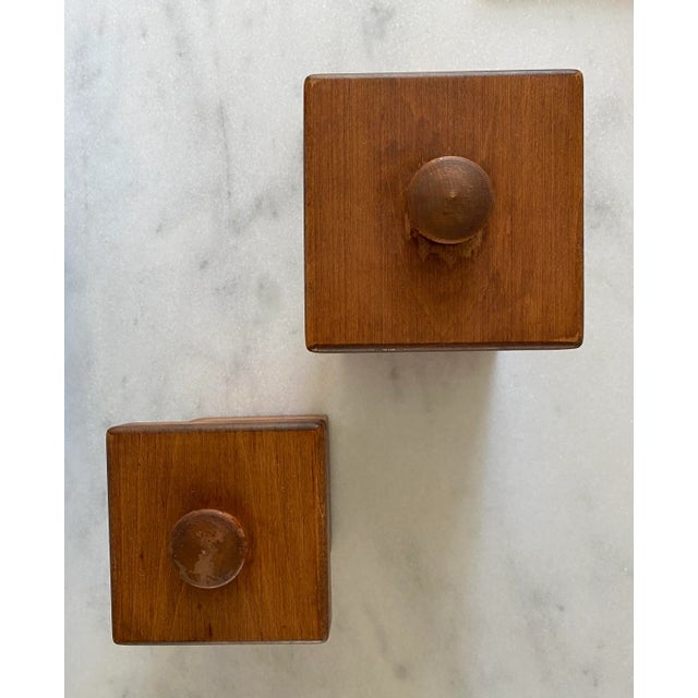 Vintage Woodcroftery Coffee and Tea Canister Set For Sale - Image 9 of 12