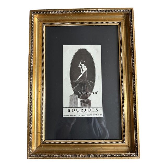 Vintage Bourjois Mon Parfum Advertisement Print, 1920s For Sale