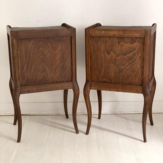 Art Nouveau Bedside Tables, 1890s, Set of 2 For Sale - Image 5 of 13