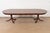 Henkel Harris Georgian Banded Mahogany Double Pedestal Extension Dining Table, Newly Refinished For Sale - Image 14 of 14