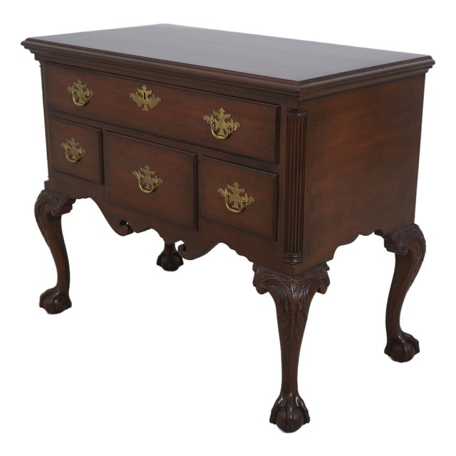 Kittinger Colonial Williamsburg Mahogany Chippendale Lowboy For Sale