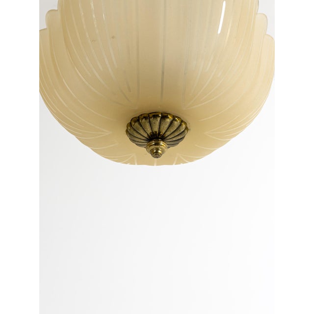 Swedish Brass Ceiling Lamp, 1940s, in Good conditions. Designed 1920 to 1949 Up to 250V (Europe/UK Standard).The wiring of...