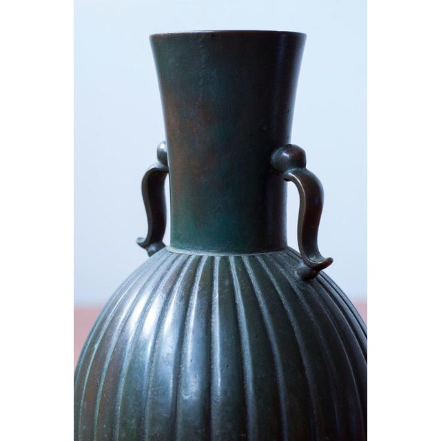 1930s Bronze Vase from GAB, 1930s For Sale - Image 5 of 7
