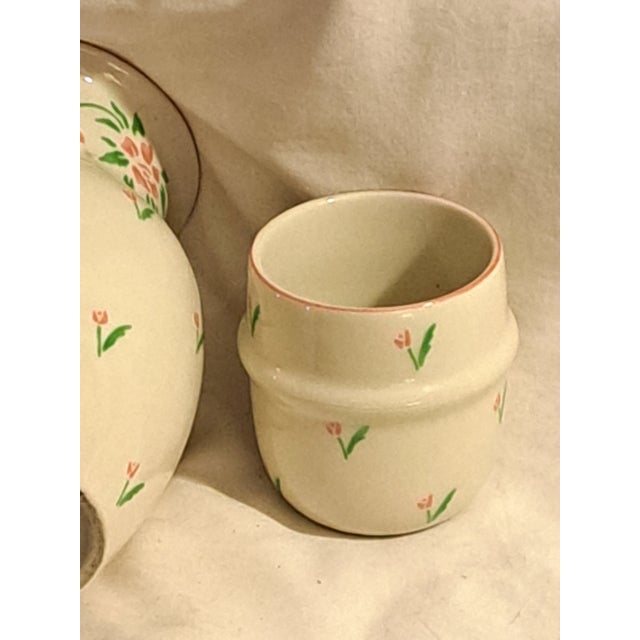 Art Nouveau Mid-Century Bedside Water Decanter/ Cup For Sale - Image 3 of 11