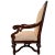 Vintage Hand-Carved Mahogany Upholstered Arm Chairs With Rolled Arms - A Pair For Sale - Image 9 of 16
