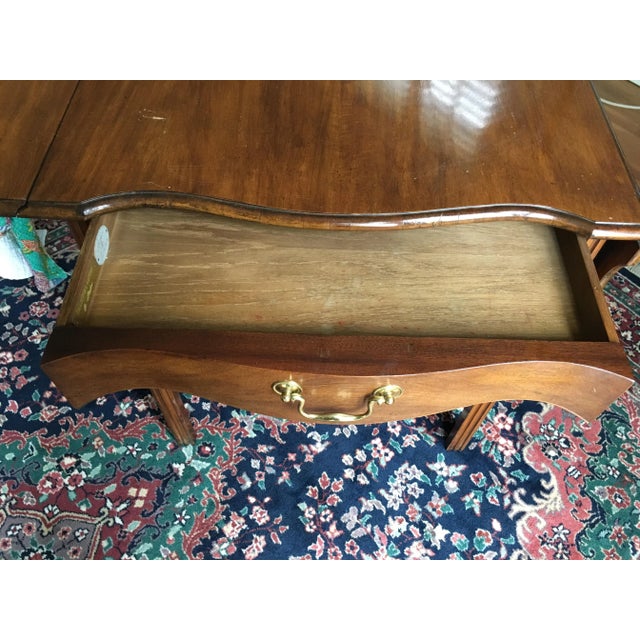 1970s Baker Drop Leaf Table For Sale - Image 9 of 12