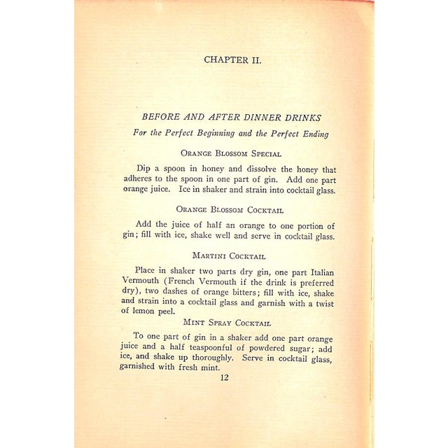 1920s "Cheerio! A Book of Punches & Cocktails How to Mix Them" 1928 Charles Formerly of Delmonicos For Sale - Image 5 of 10