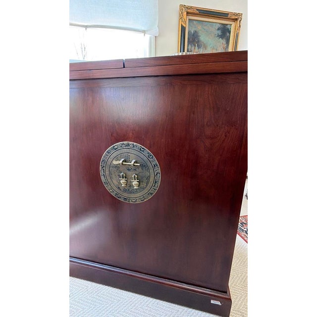 Asian Asian Flip-Top Bar Cabinet For Sale - Image 3 of 15