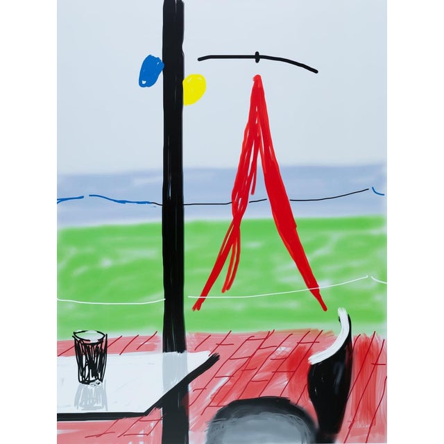 David Hockney (1937) Drawn on iPad Original color poster after a work by the artist On poster paper, 59 x 84 cm (approx....