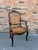This is an amazing pair of Early 20th century French cane seat chairs with beautiful patina. The seat and back rest have...