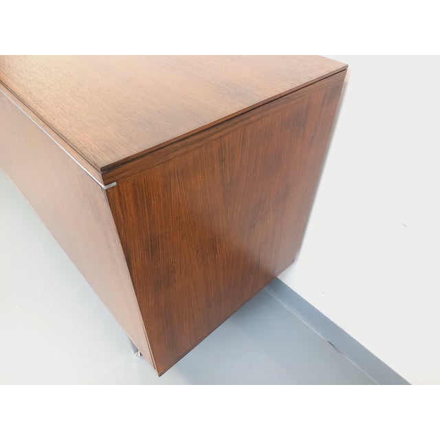 Vintage Sideboard in Rosewood and Chrome-Plated Metal by Alain Richard, 1960s For Sale - Image 6 of 18