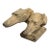 Vintage English Cast Stone Double Greyhound Bust Sculpture For Sale