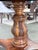 Vintage Mahogany Compass Star Inlaid Accent Table With Carved Pedestal Base For Sale In New York - Image 6 of 8