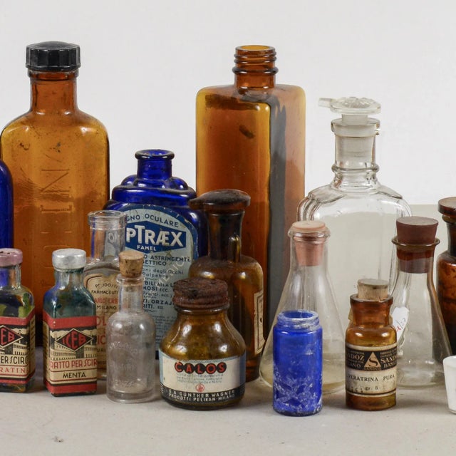 Medical Pharmacy Bottles, 20th Century, Set of 23 For Sale - Image 3 of 5