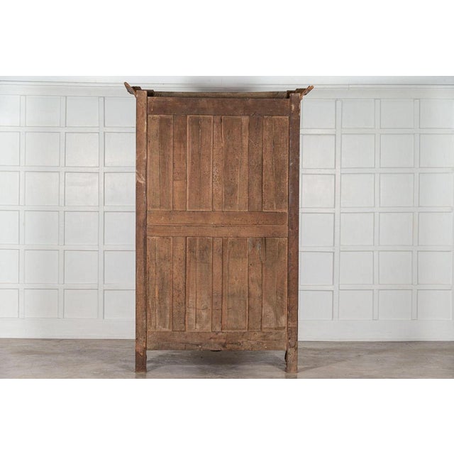 19th Century French Glazed Fruitwood Armoire / Vitrine, 1800s For Sale - Image 14 of 15