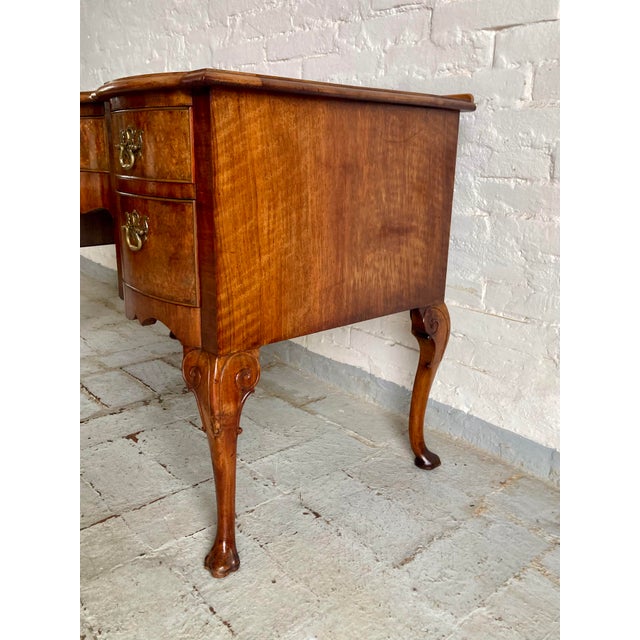 English Queen Ann Style Desk, 1890s For Sale - Image 4 of 18