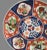 Vintage Japanese Porcelain Colorful Floral Imari Platter, Marked For Sale - Image 6 of 10