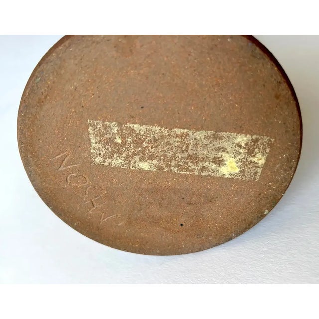 Brown 1960s Jack Mason Abstract Modern Stoneware Sculpture For Sale - Image 8 of 9