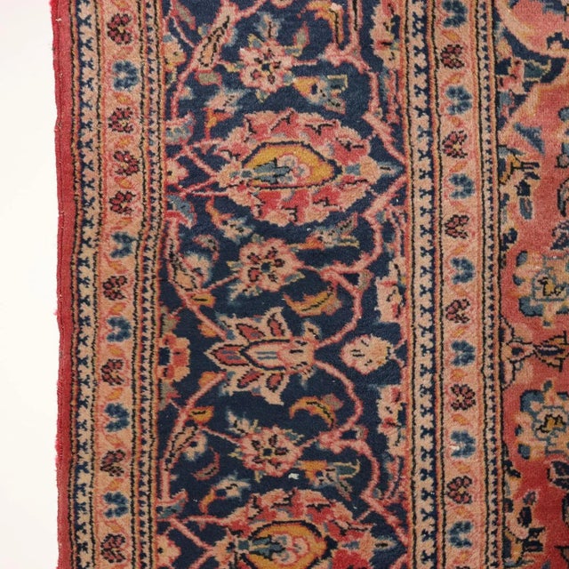 Antique Middle Eastern Keshan Rug For Sale - Image 6 of 12