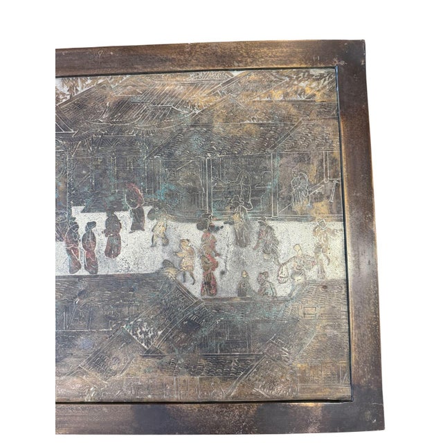 1970s LaVerne Bronze Spring Festival Cocktail Table For Sale - Image 9 of 12