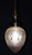 Mid-Century British Cut Glass Acorn Pendant Light with Brass, 1950s For Sale - Image 15 of 17
