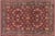 Teal Shabby Chic Beautiful 1990's Floral Pak-Persian Red/Teal Wool Rug - 6'4'' X 9'2'' For Sale - Image 8 of 9