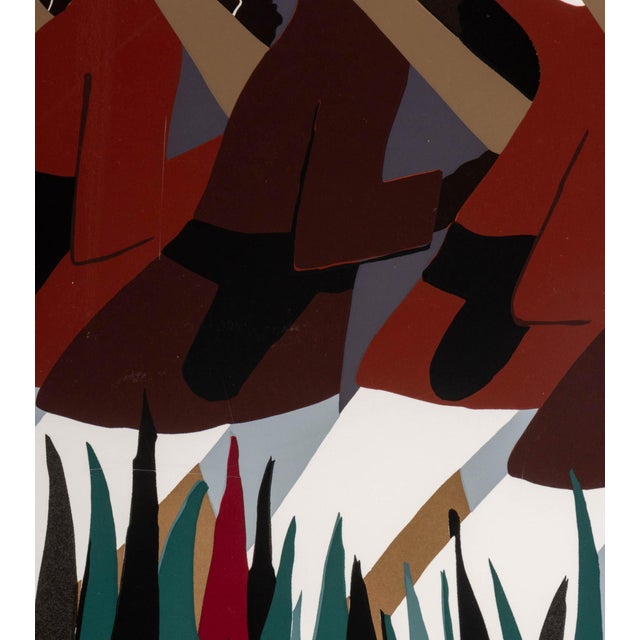 Cubism Jacob Lawrence "The March" Screenprint, 1995 For Sale - Image 3 of 13