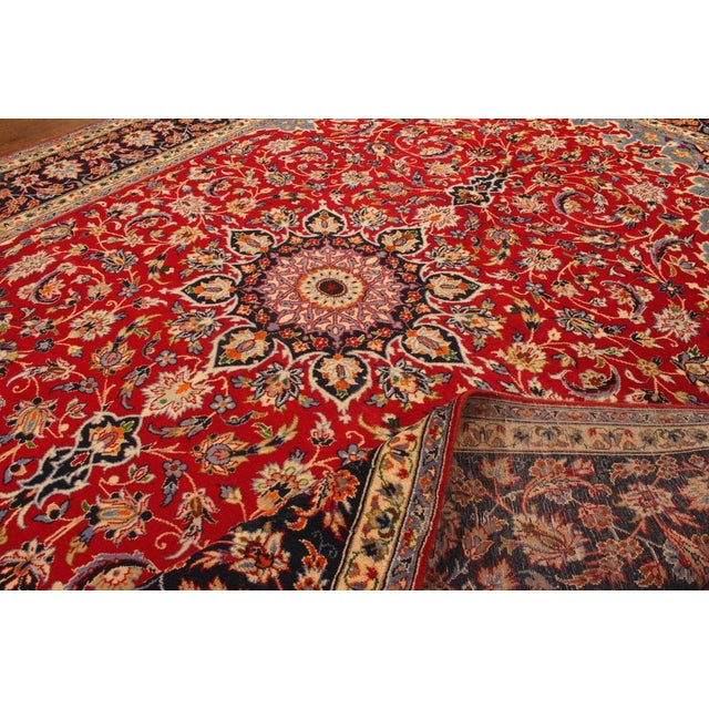 Textile Middle Eastern Hand-Knotted Rug For Sale - Image 7 of 11