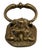 Early 20th Century Antique English Brass Lion Door Knocker For Sale - Image 5 of 9