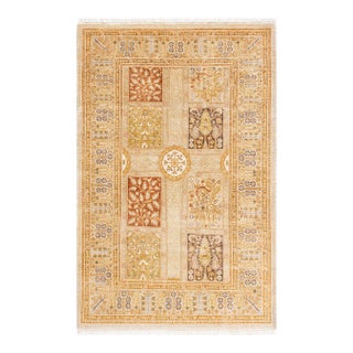 Mogul, One-of-a-Kind Hand-Knotted Area Rug - Ivory, 3' 1" x 4' 8" For Sale