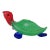 Murano Gambaro Poggi Vintage Green Red Blue Italian Art Glass Sea Turtle Figurine Paperweight For Sale