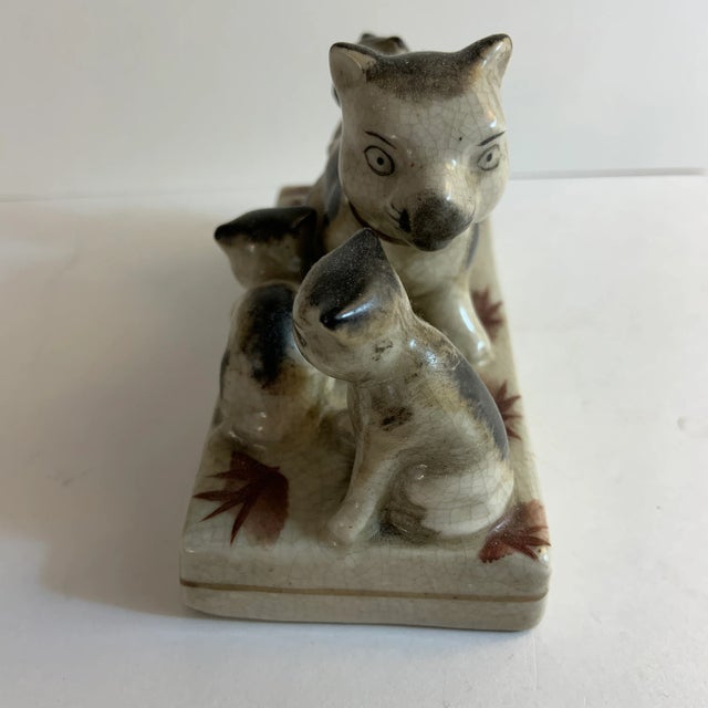 Chinese 1970s Vintage Chinese Cat Family For Sale - Image 3 of 8