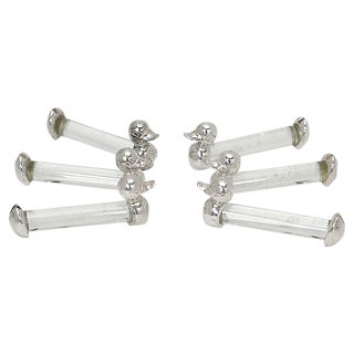 Mid-Century French Duck Knife Rests - Set of 6 For Sale